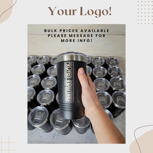 Custom Logo Tumbler by EverLee Creations, custom drinkware detail photo 7