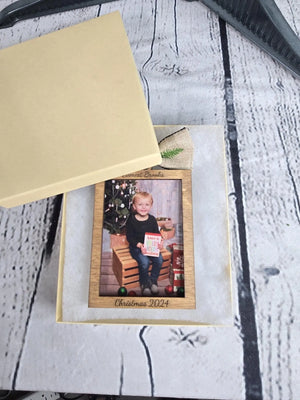 Custom Photo Ornament Picture Frame by EverLee Creations, Southern home decor detail photo 2