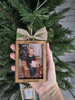 Custom Photo Ornament Picture Frame by EverLee Creations, Southern home decor detail photo 4