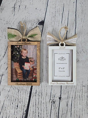 Custom Photo Ornament Picture Frame by EverLee Creations, Southern home decor detail photo 5