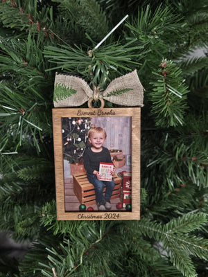 Custom Photo Ornament Picture Frame by EverLee Creations, Southern home decor detail photo 6