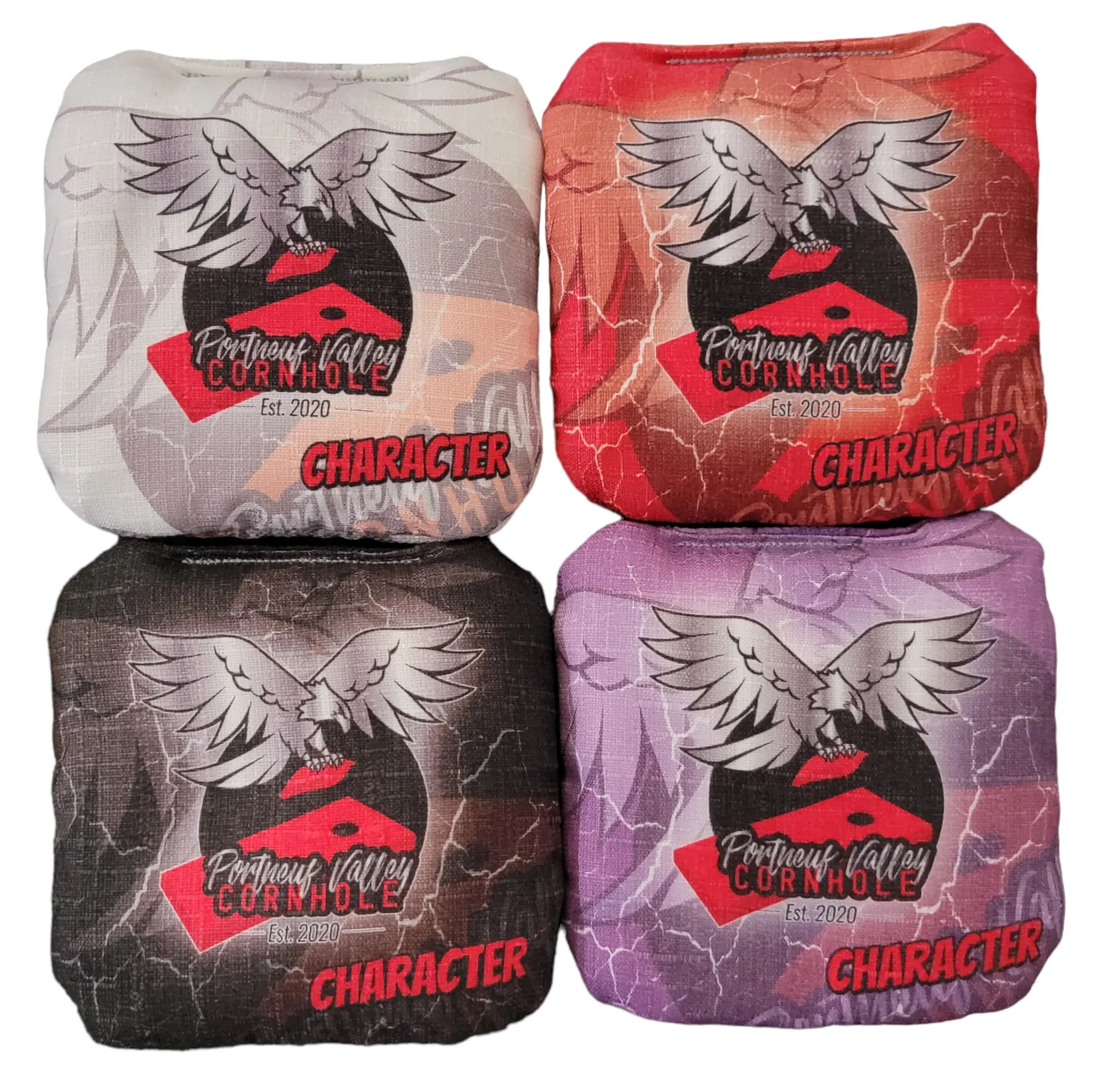 Custom - PRO Bags - Regulation 6"x6" – Set of 4 - Character Series (Speed 6 & 8) by Cornhole Solutions, cornhole boards detail photo 3