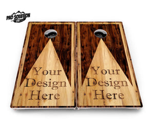 Custom Wooden Triangle Cornhole Boards - Pro Solution Lite Series by Cornhole Solutions, custom cornhole board detail photo 3