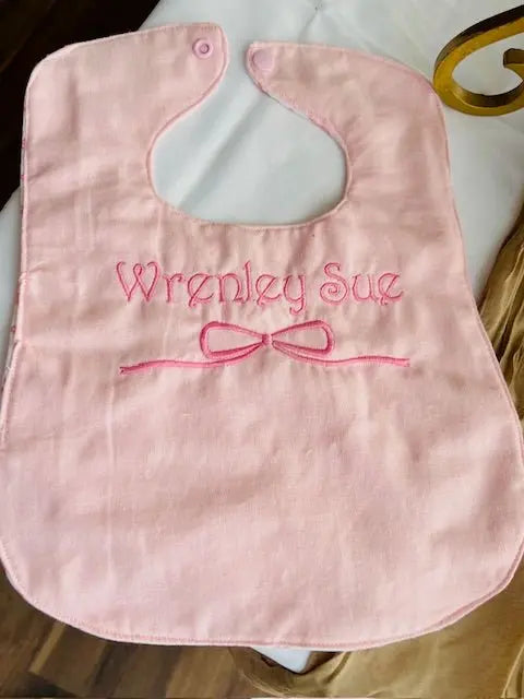 Customizable Handmade Baby Bib by East Mississippi Creations, children's boutique clothing detail photo 10