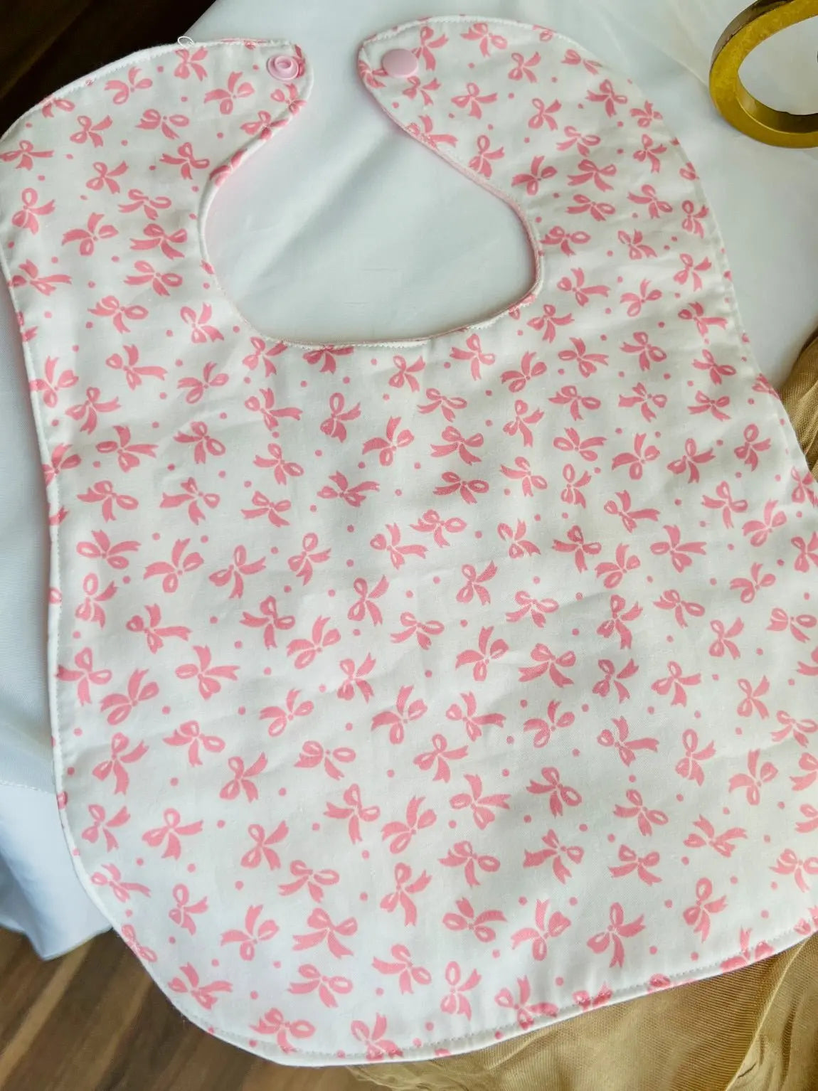 Customizable Handmade Baby Bib by East Mississippi Creations, children's boutique clothing detail photo 12