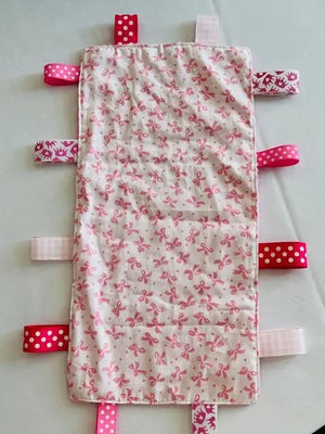 Customizable Taggy Blanket by East Mississippi Creations, children's boutique clothing detail photo 14
