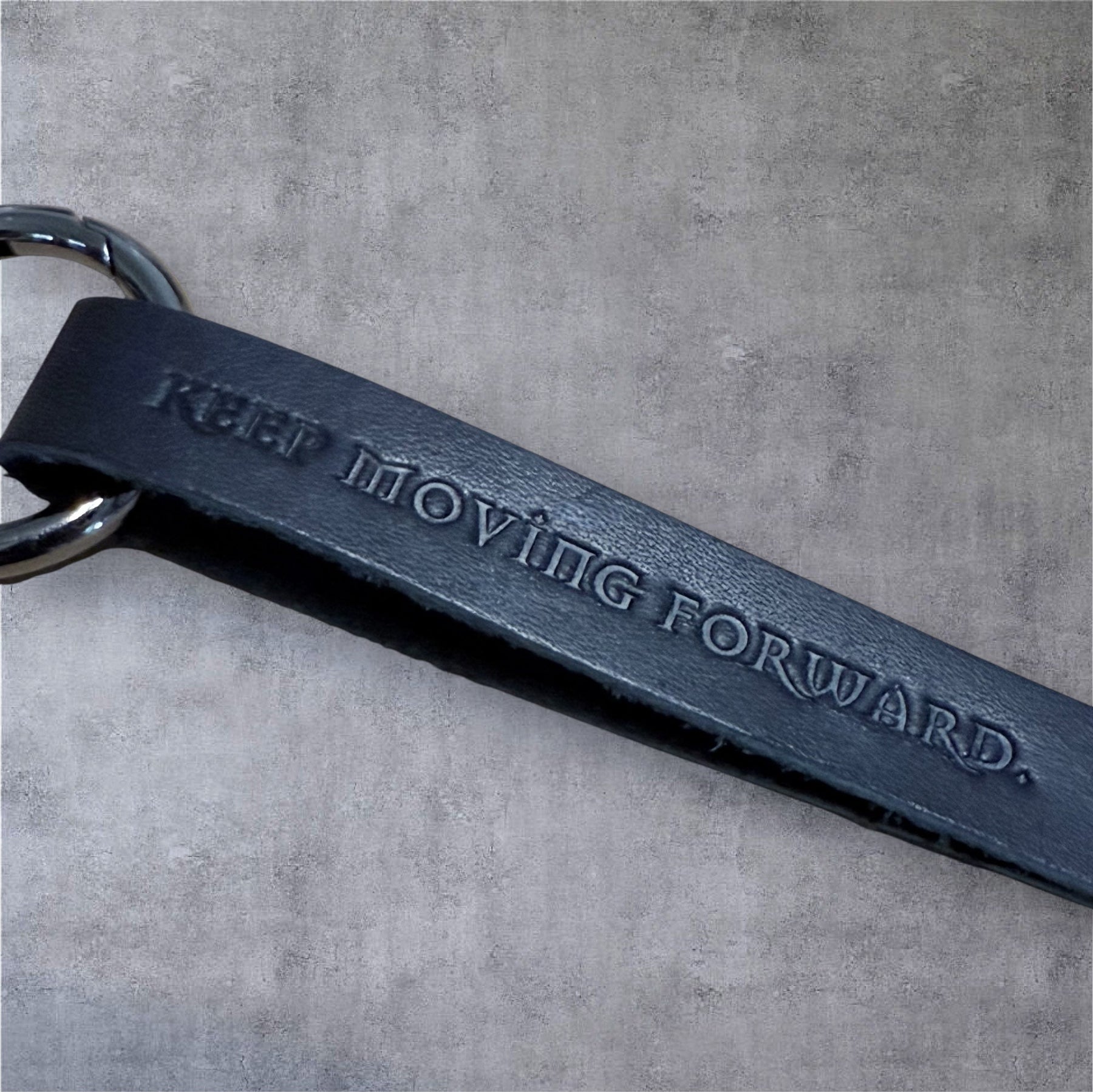 Forged By Fire Keychain - Leather & Gunmetal by Forged By Fire — view 4 of 5
