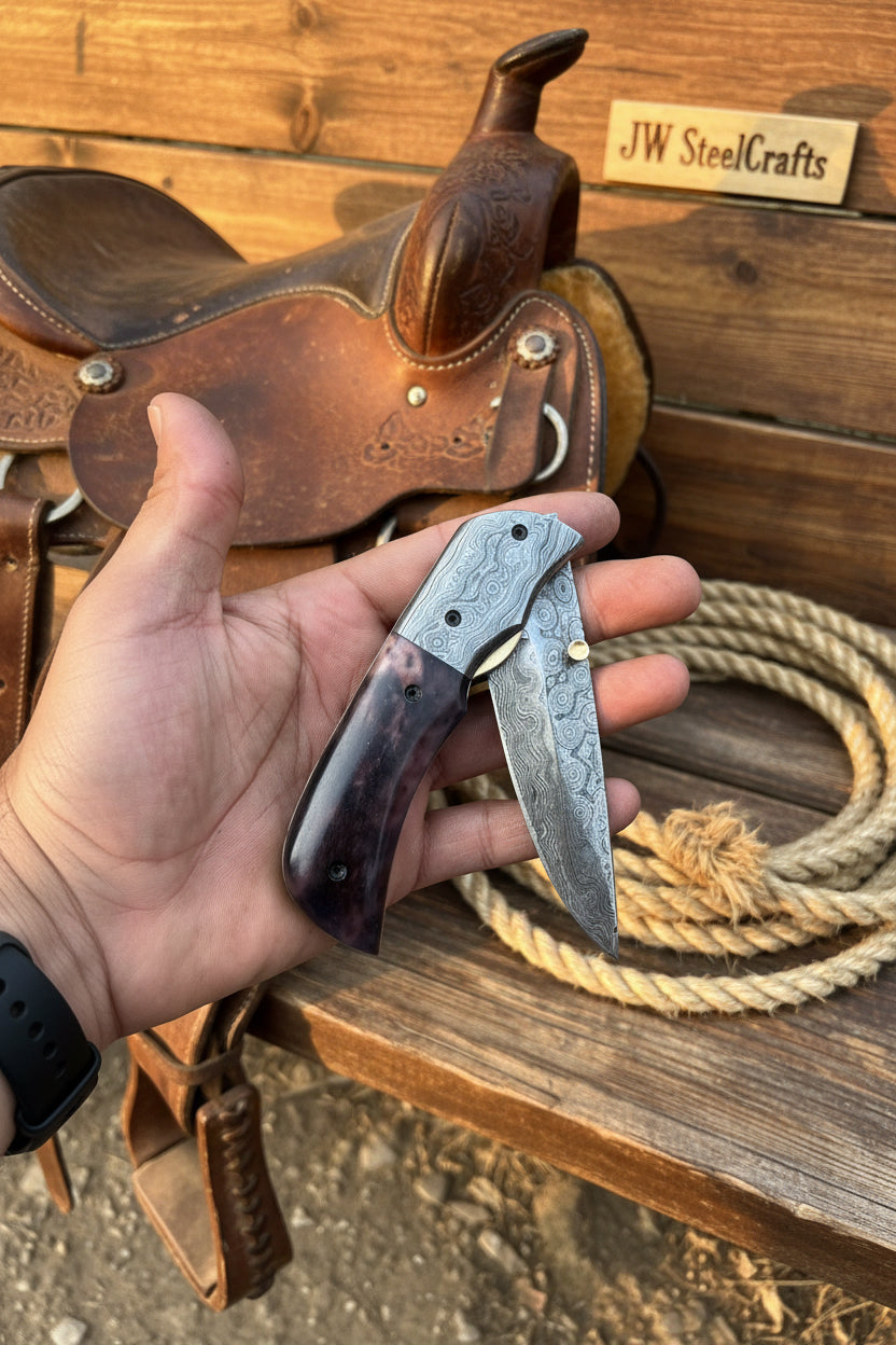 Rosewood Ridge Folder Knife by JW SteelCrafts