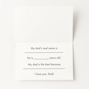 DAD Cut-Out Card – DIY Father’s Day Kit (Physical Card + Printable Template) - Father's Day Themed Nola Tawk