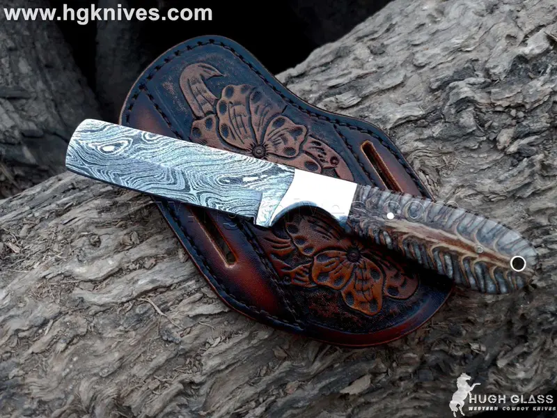 Pine Cone Resin Bull Cutter Knife for Working Cowboys and Collectors