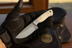 Bone Western Rasp Cowboy Knife with Rasp product detail, view 2