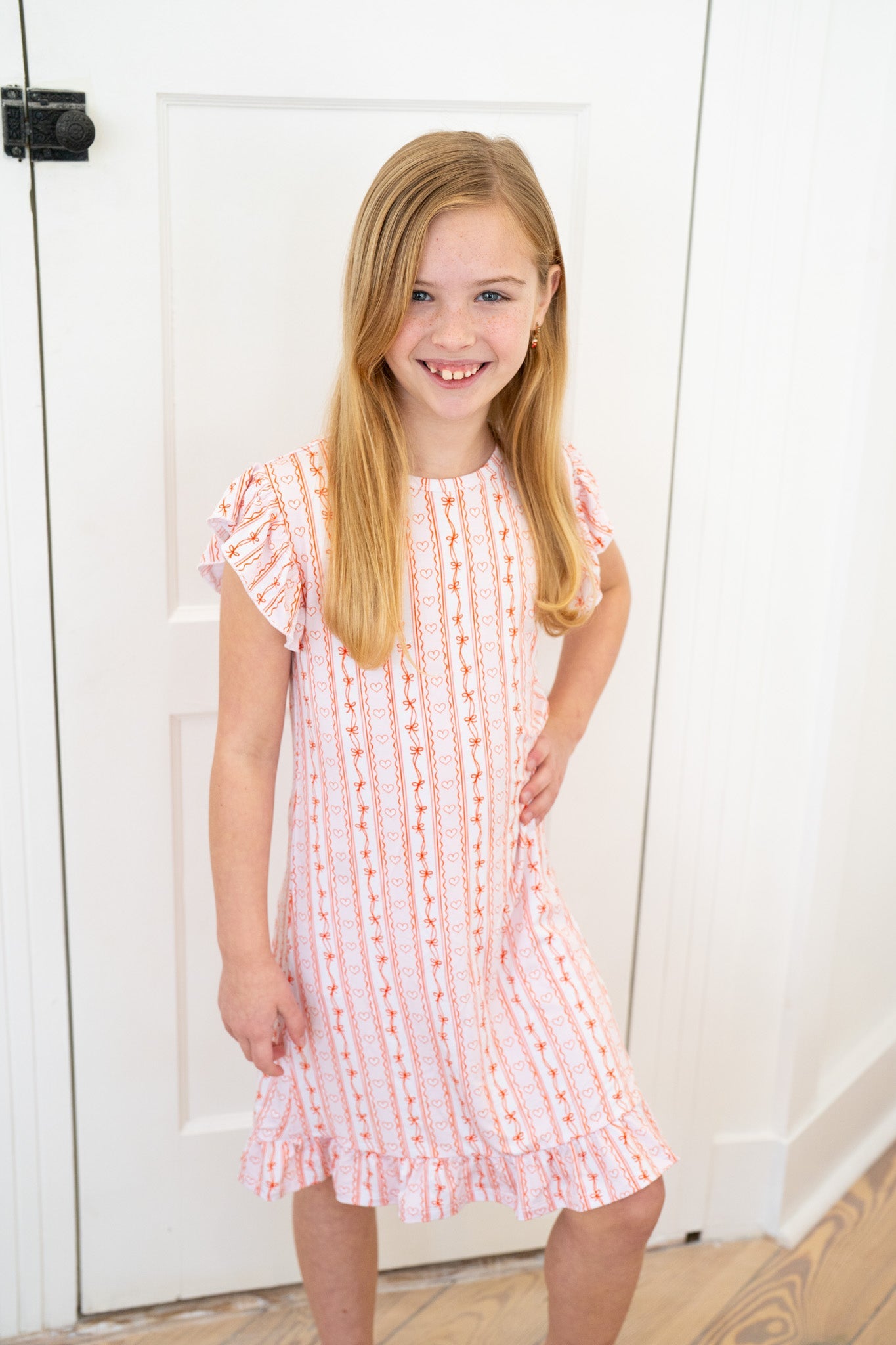 Striped Hearts | Nightgown by Boosh Baby image 1