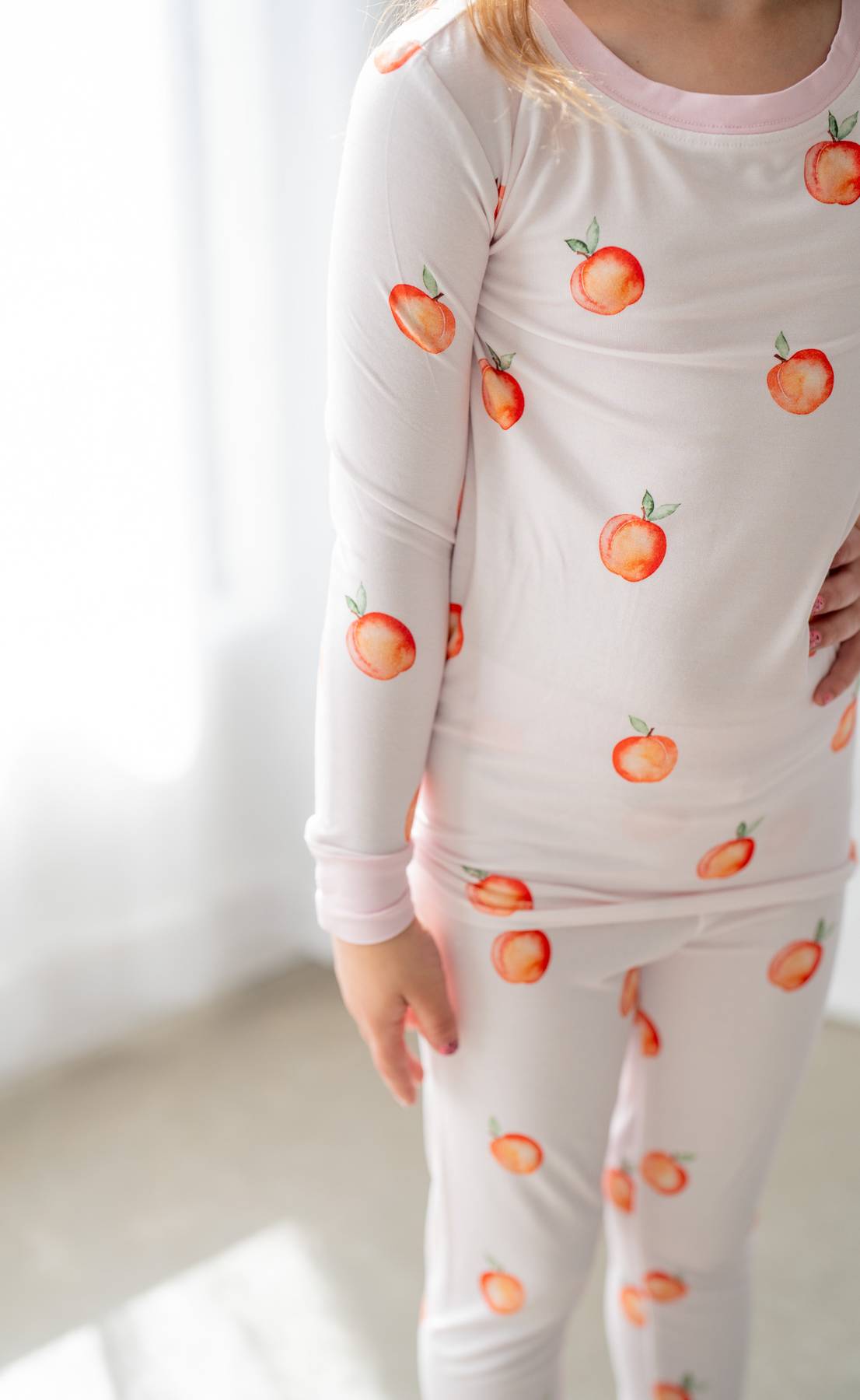Sweet Peach | Two Piece Pajama Set by Boosh Baby image 3