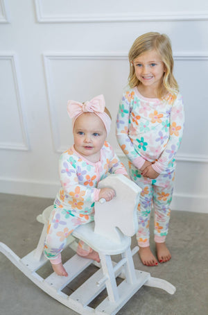 Retro Daisy | Two Piece Pajama Set by Boosh Baby image 3