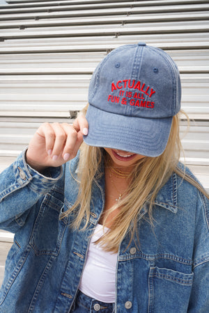 Actually It Is All Fun & Games - Dad Cap by KenzKustomz, view 1