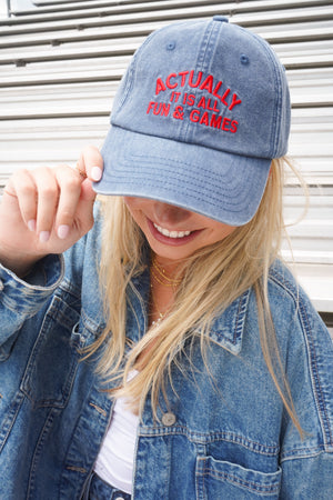 Actually It Is All Fun & Games - Dad Cap by KenzKustomz, view 2