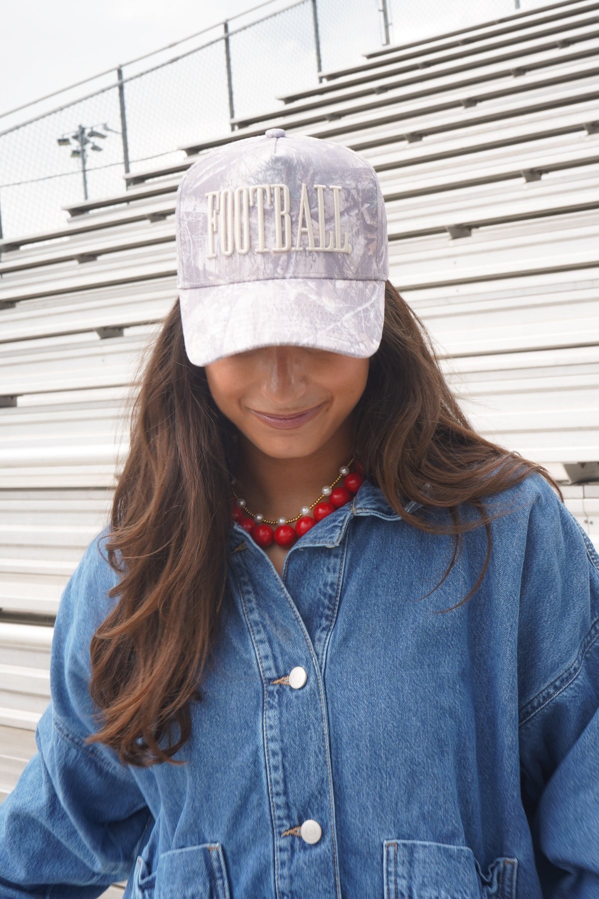 FOOTBALL. - Washed Camo Trucker Hat by KenzKustomz, view 6