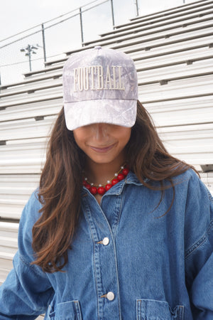 FOOTBALL. - Washed Camo Trucker Hat by KenzKustomz, view 6