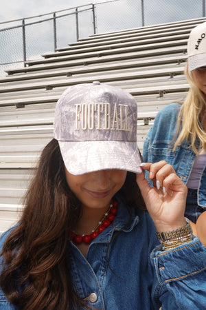FOOTBALL. - Washed Camo Trucker Hat by KenzKustomz, view 3