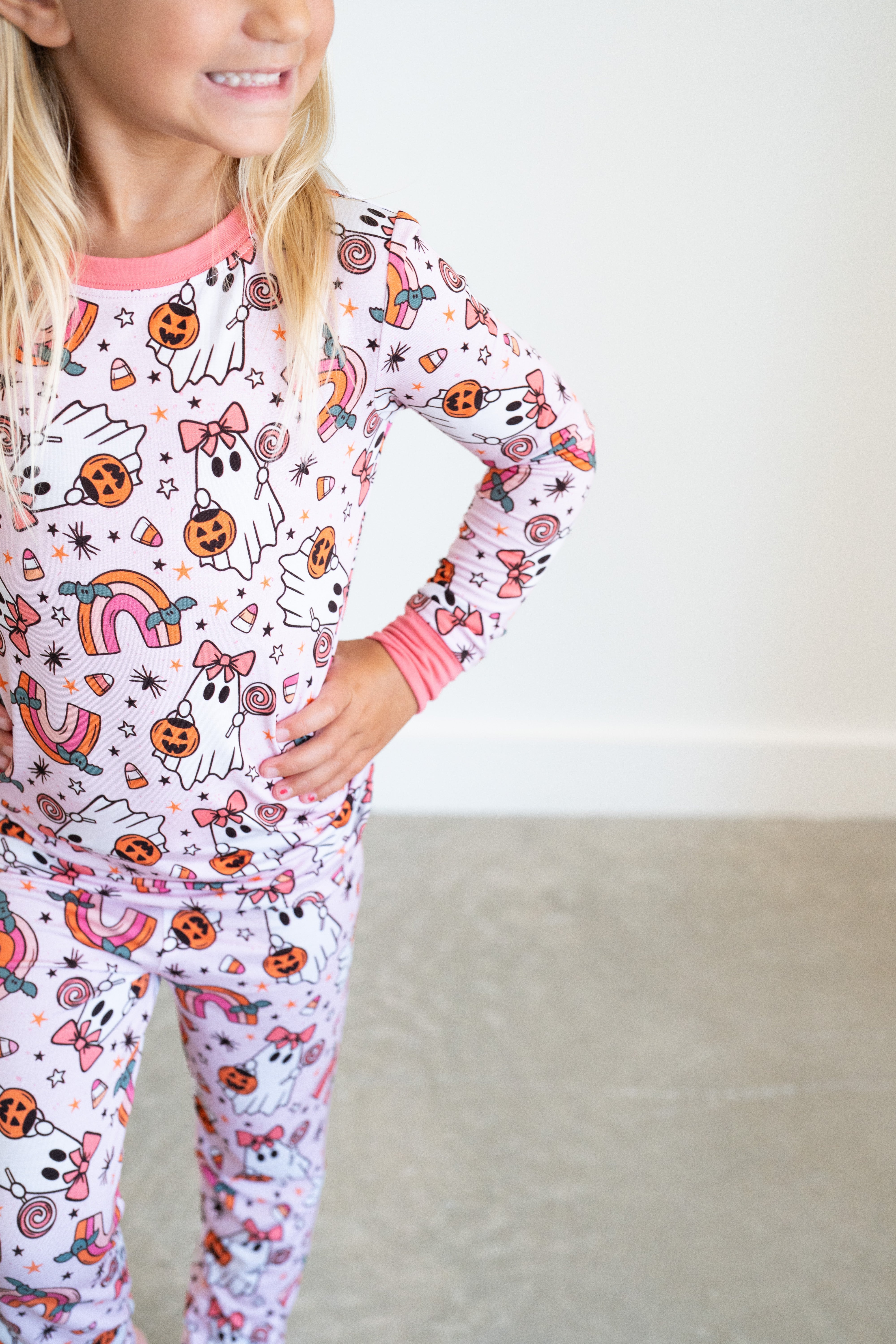 Spooky Sweet Ghosts | Two Piece Pajama Set by Boosh Baby image 2