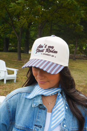 Ain't My First Rodeo - Chocolate Stripes Trucker Hat