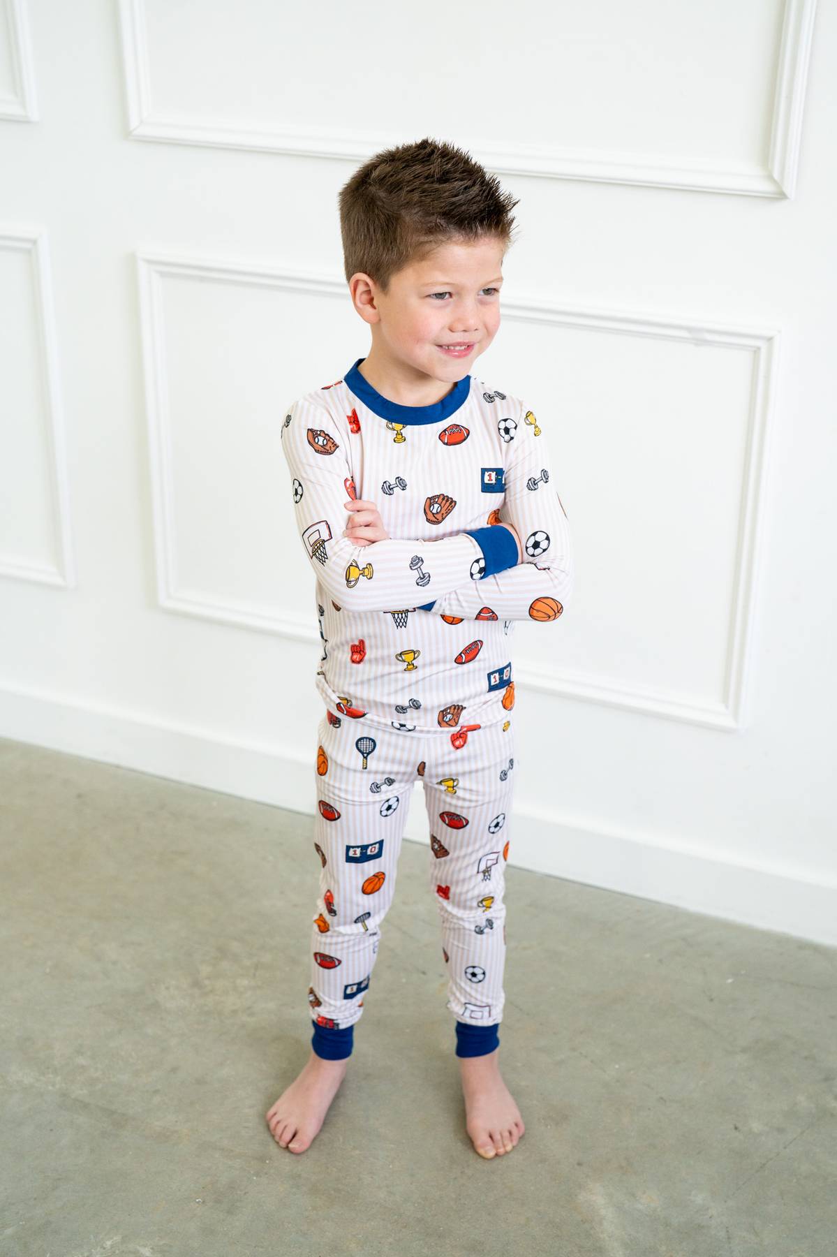 Vintage Varsity Sports | Two Piece Long Sleeve by Boosh Baby image 7