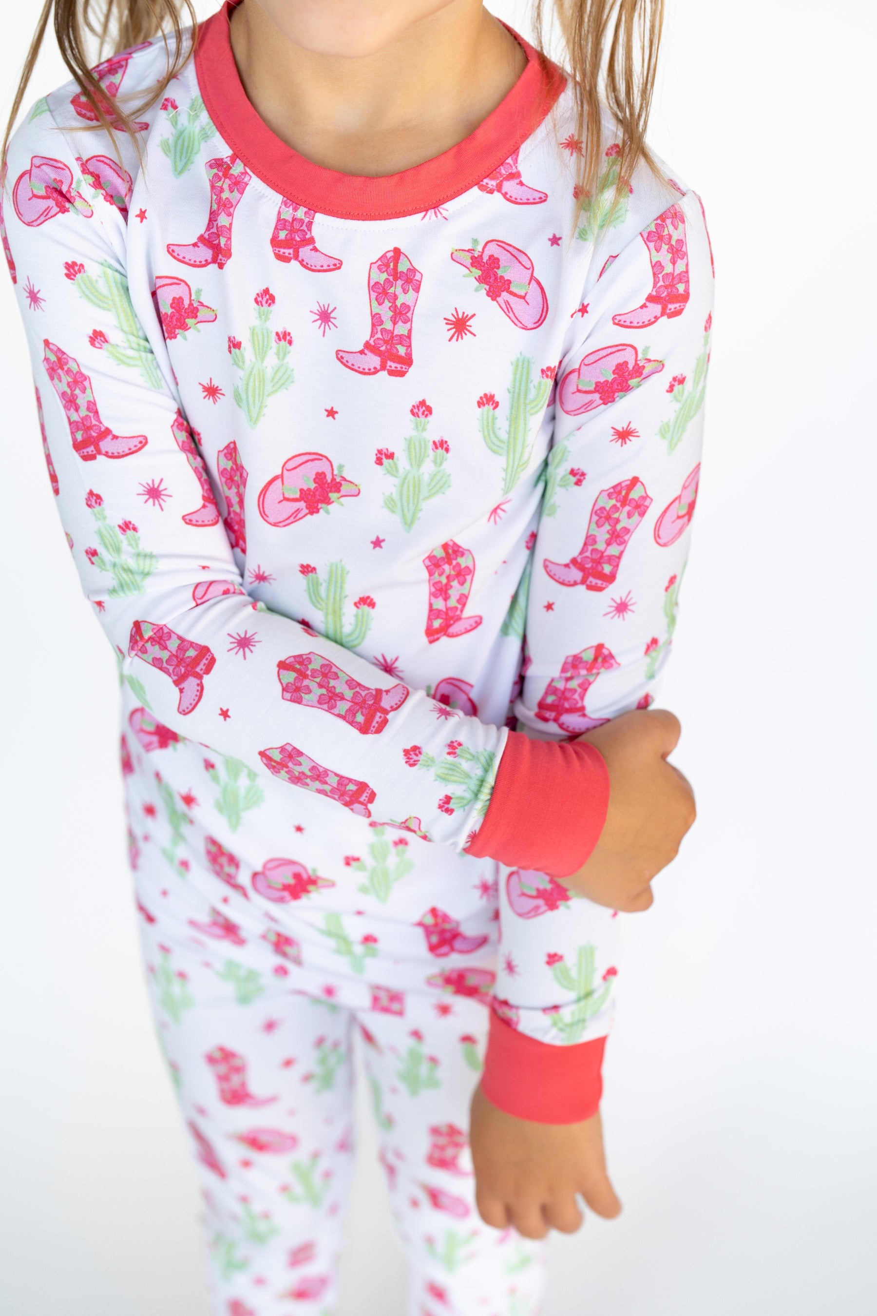 Pink Cactus Cowgirl | Two Piece Set by Boosh Baby image 2