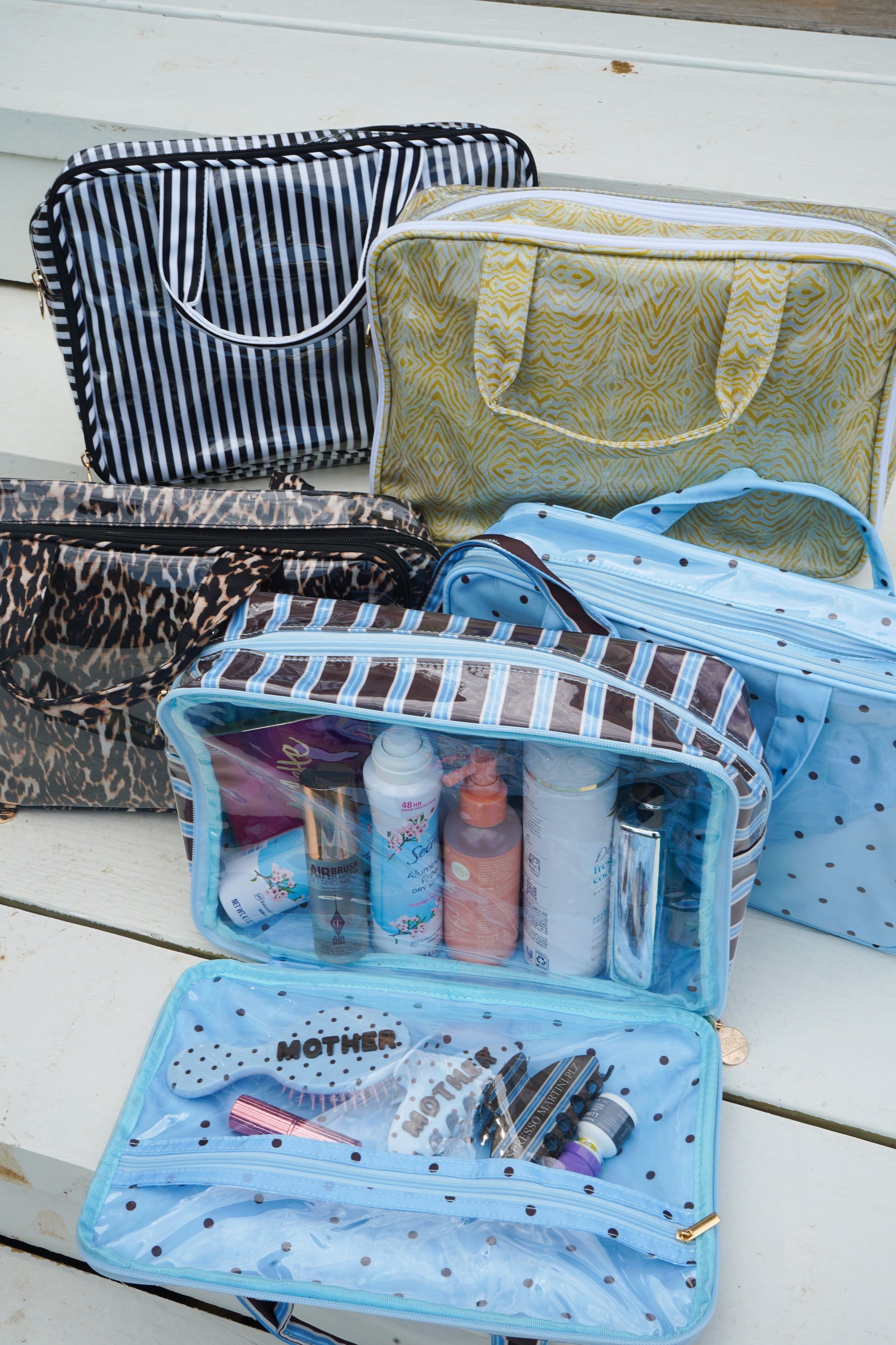 Clear Coat Toiletry Case - Fall Collection