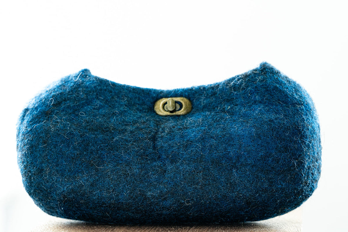 The Frances Handbag handcrafted wool bag by Comfy Bear Home