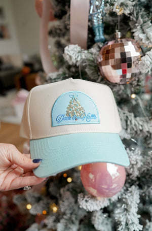 Deck the Halls Trucker Hat by KenzKustomz, view 3