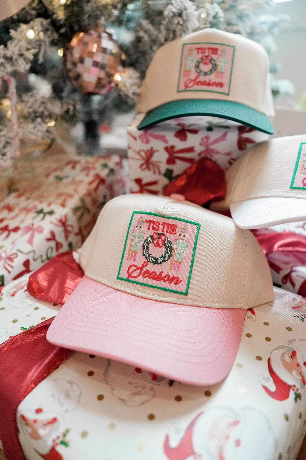 Tis The Season - Vintage Trucker Hat by KenzKustomz, view 2