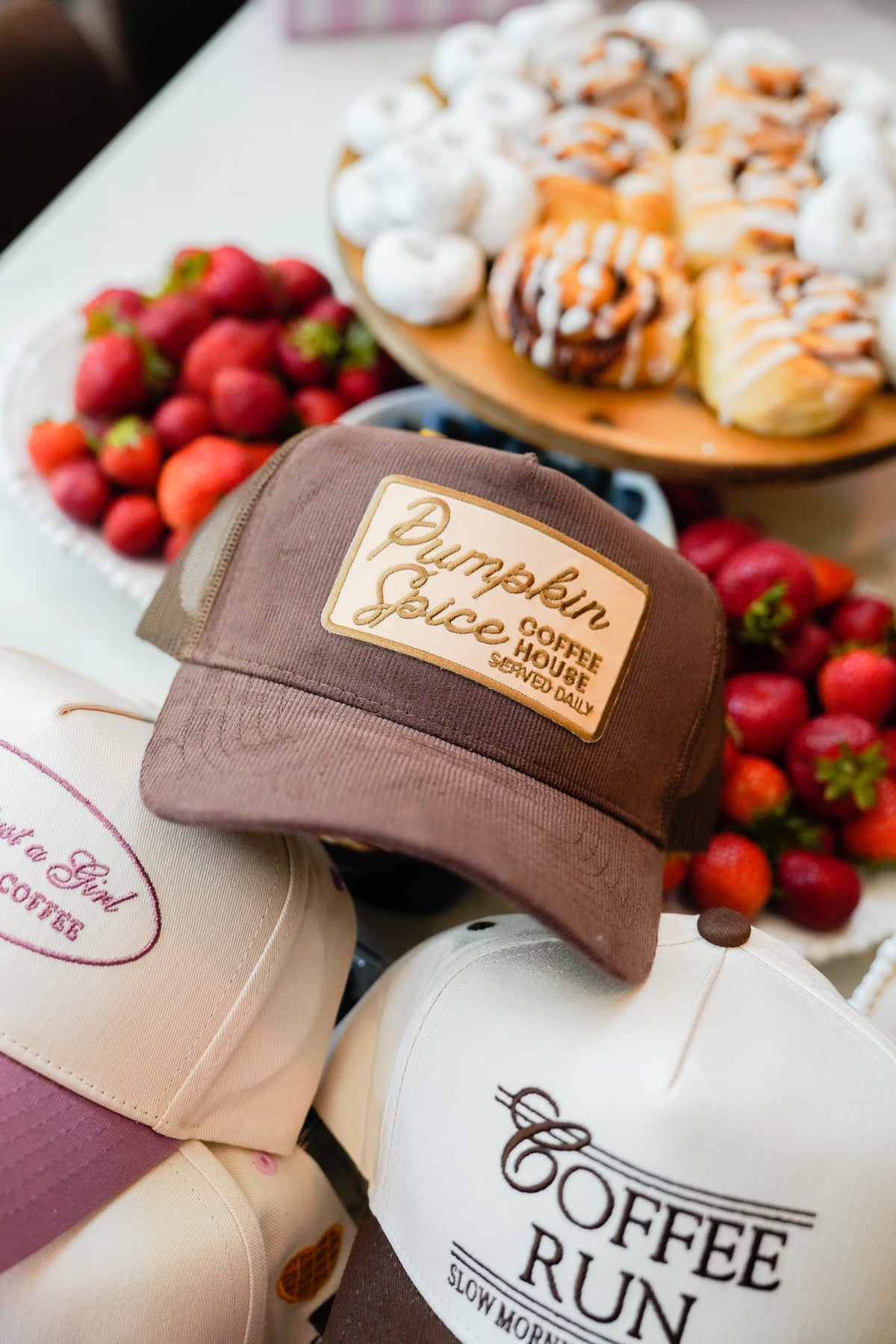 Pumpkin Spice Trucker Hat by KenzKustomz, view 5