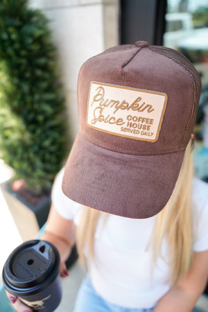 Pumpkin Spice Trucker Hat by KenzKustomz, view 3