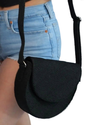 Half Moon Bag handwoven rope bag by Nomadic State of Mind, view 6