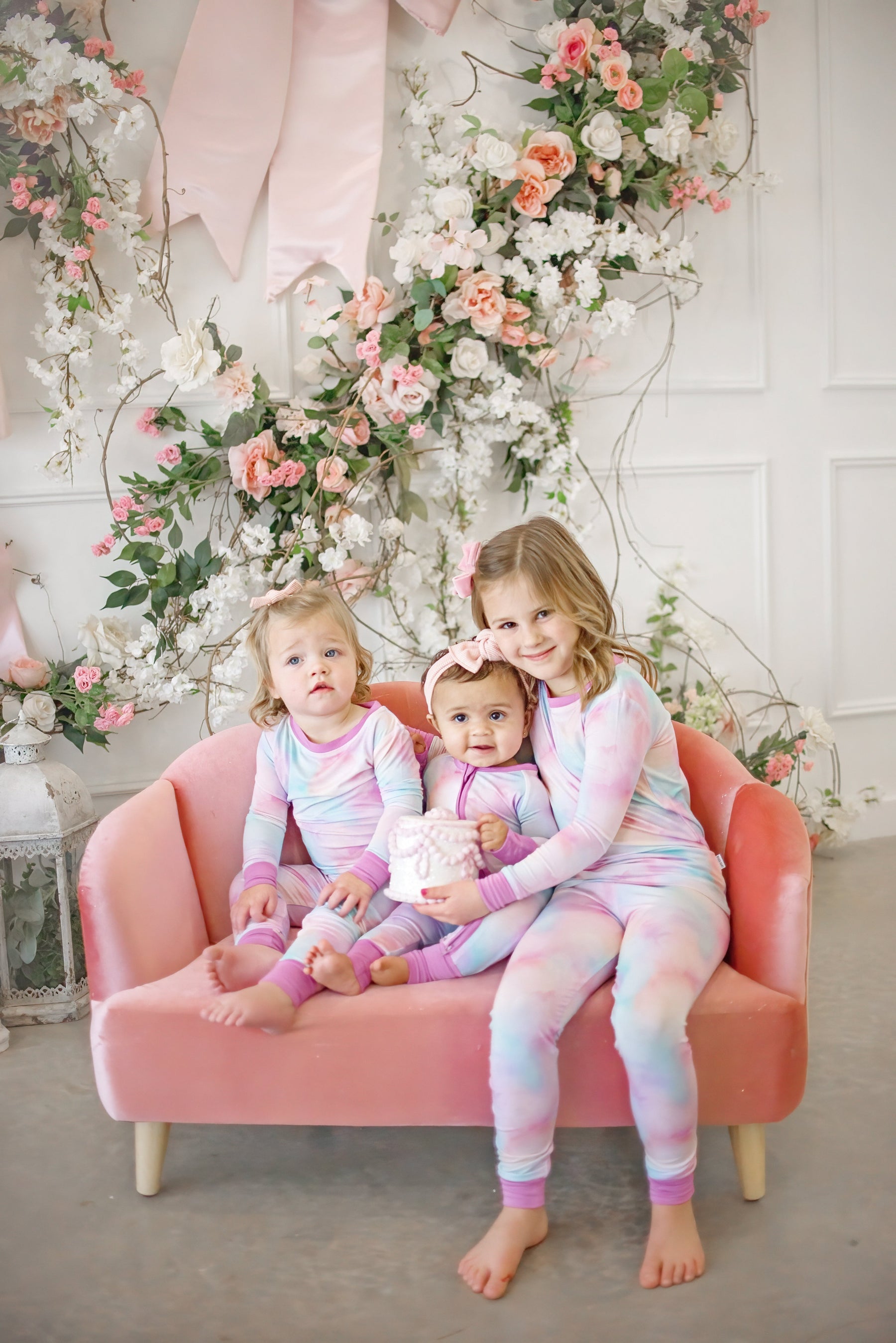 Cotton Candy Tie Dye | Two-Piece Pajama Set by Boosh Baby image 6