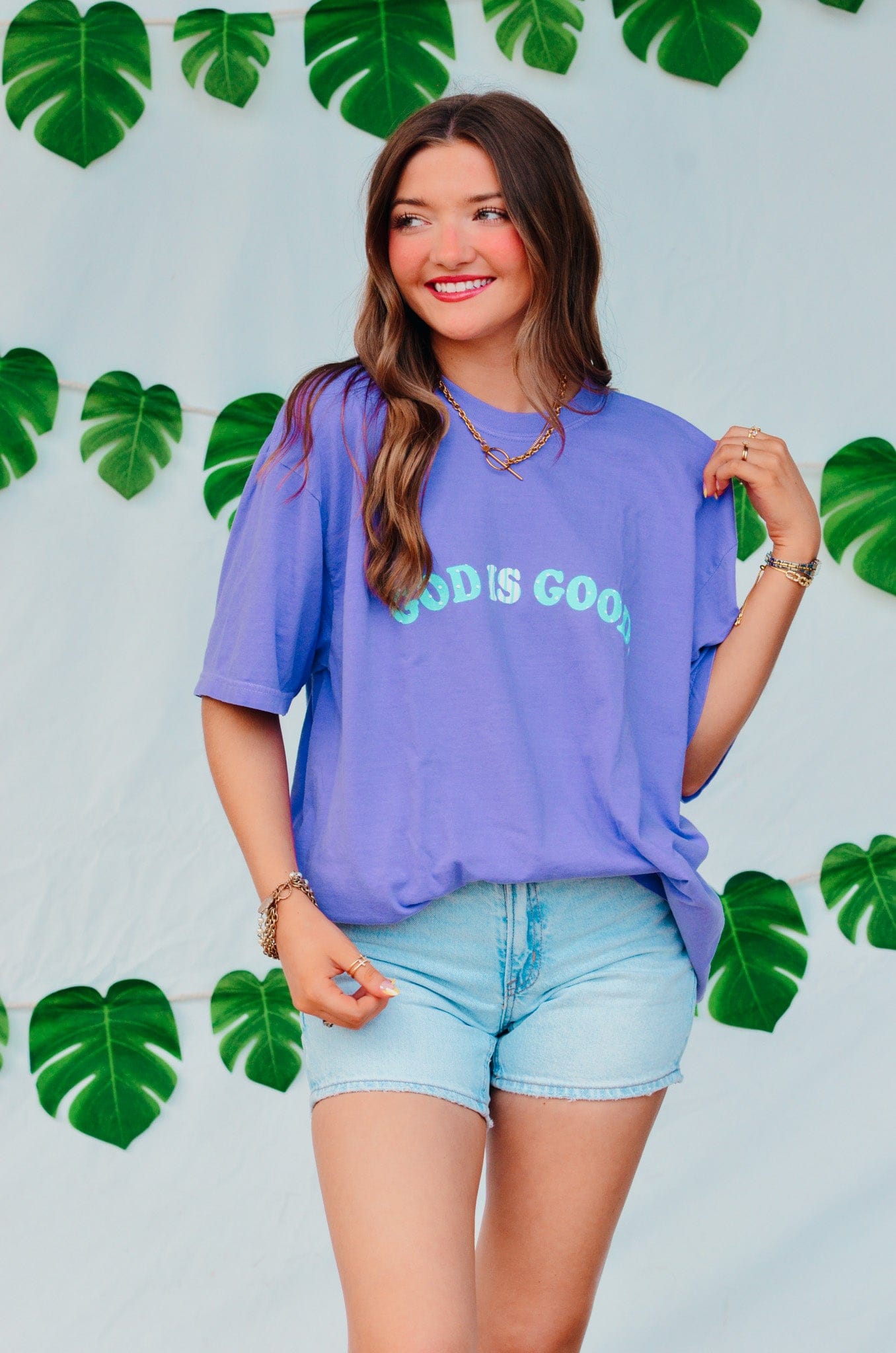 God is Good All The Time Tee by Southern Bliss Company, Southern lifestyle apparel detail photo 6