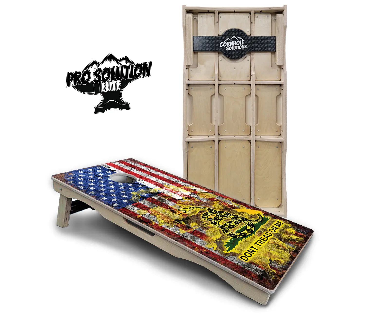 DTOM 1 Cornhole Boards - Pro Solution Elite Series by Cornhole Solutions, custom cornhole board main product photo