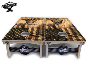 DTOM 3 Cornhole Boards - Pro Solution Elite Series by Cornhole Solutions, custom cornhole board detail photo 3
