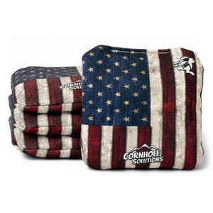 DTOM/Flag - Pro Style REC Cornhole Bags – Regulation 6"x6" – Full Set of 8 by Cornhole Solutions, custom cornhole board detail photo 3