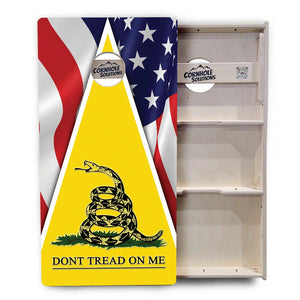 DTOM Yellow Triangle Cornhole Boards - Professional Tournament Series by Cornhole Solutions, custom cornhole board detail photo 3