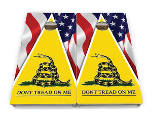 DTOM Yellow Triangle Cornhole Boards - Professional Tournament Series by Cornhole Solutions, custom cornhole board detail photo 4