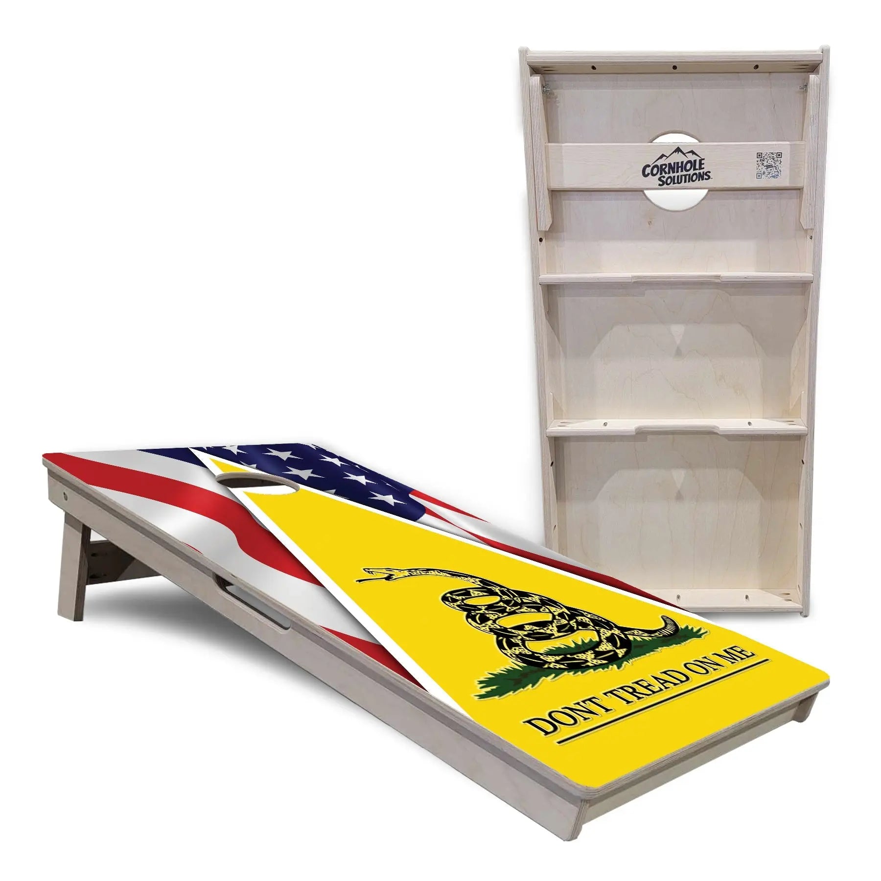 DTOM Yellow Triangle Cornhole Boards - Professional Tournament Series by Cornhole Solutions, custom cornhole board detail photo 5