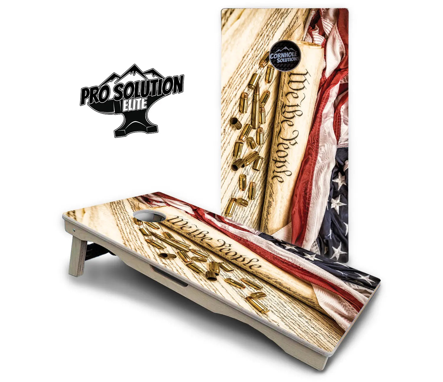 DTOM & WTP Cornhole Boards - Pro Solution Elite Series by Cornhole Solutions, custom cornhole board detail photo 8