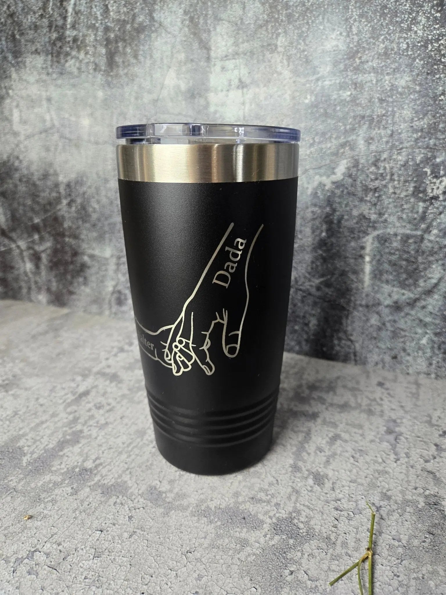 Dad Fist Bump Kids Names by EverLee Creations, custom tumbler detail photo 10