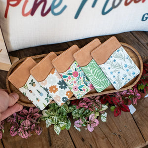 Daisy Daydream Pattern - Phone Wallet by Still Magnolia, handmade leather goods detail photo 2