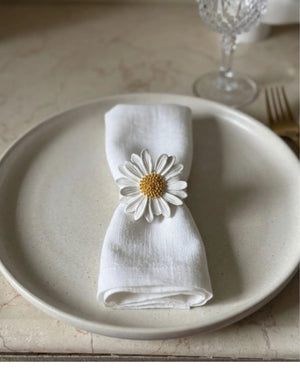Daisy Sculptures by Believe Candle, handmade ring detail photo 3