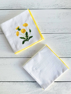 Dandelion Flour Sack Towels, set of two by Dot and Army, Southern food gift detail photo 2