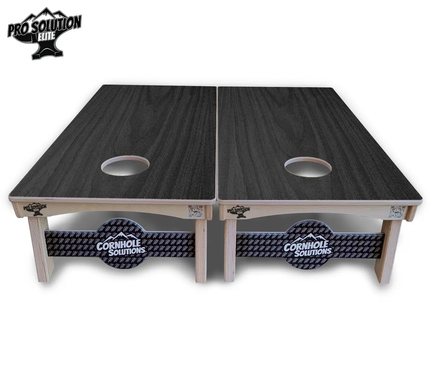 Dark Grey Wood Cornhole Boards - Pro Solution Elite Series Cornhole Solutions