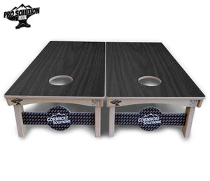 Dark Grey Wood Cornhole Boards - Pro Solution Elite Series Cornhole Solutions