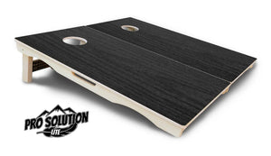 Dark Grey Wood Cornhole Boards - Pro Solution Lite Series by Cornhole Solutions, custom cornhole board detail photo 4